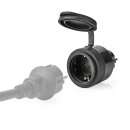 Smartlife Smart Stecker | WLAN | IP44 | 3680 W | Schutzkontakt / Typ F (CEE 7/7) | -20 - 50 °C | Android™ / IOS | Schwarz