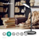 LED-Lampe mit Wireless-Ladegerät dimmbar Qi Schreibtischlampe Nachttischlampe