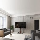 TV Ständer Holz 43 - 65 Zoll Bodenständer Mahagoni Fernseher Halterung
