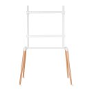 TV Fernseher Ständer Fuß Bodenständer 60 62 64 70 72 75 Zoll Holz weiß Designer