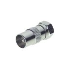 IEC-Stecker auf F-Stecker - EC Koax F-Stecker Adapter