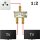 2-Fach F-Stecker Koax Antennenverteiler HD 4K Verteiler Sat Splitter Weiche