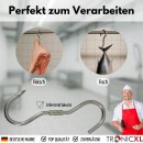 2 Stück PROFI S-Haken Drehhaken Edelstahl Dreh Haken Wildhaken Zerwirk Swivel Hook