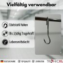 2 Stück PROFI S-Haken Drehhaken Edelstahl Dreh Haken Wildhaken Zerwirk Swivel Hook