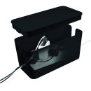 LogiLink Kabelbox schwarz Kabel Organizer Box Aufbewahrung Steckdosenleiste Blende