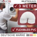 PVC Abluftschlauch 100 mm 3 m Trockner Klimaanlage Grow Schlauch Abluft