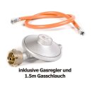 Profi Gaskocher 2-flammig Camping-Kocher mit Anschluss-Schlauch Druckminderer