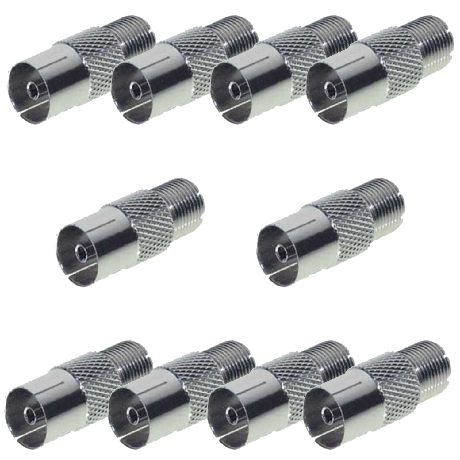 2X SAT F-Verbinder, U-Form, F-Buchse > F-Buchse, Adapter Für Koaxialkabel Satellitenkabel In Z.B. Unterputzdosen, 2 Stück - Foto 7