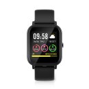 Smartwatch | LCD-Anzeige | IP68 | Maximale Betriebszeit: 7200 min | Android™ / IOS | Schwarz