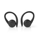 Vollständig drahtlose Kopfhörer | Bluetooth® | max. Batteriespielzeit: 4 hrs | Drücken Sie Strg | Ladegehäuse | Eingebautes Mikro | Stimmkontrolle | Ohrenhaken | Schwarz