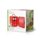 Tragbare Mini-Kühlschrank | 4 l | AC 100 - 240 V / 12 V | Red