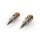 2 Stück HQ Bananenstecker Banana Audio Stecker vergoldet Aluminium Metall
