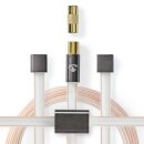 UKW Dipol Antenne Wurfantenne Koax IEC vergoldet High End Radio T Antenna