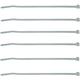 100 Stück Kabelbinder Mini 12cm auch für Kabelbinderpistole weiß natur