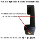 Wandhalterung / Tisch Ständer für Smartphone iPhone Handy Halterung Wand