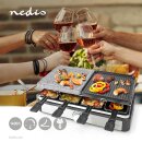 8 Personen Raclette mit Steinplatte und Grill Tisch Premium Raclettegrill Raklette