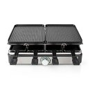 8 Personen Raclette mit Steinplatte und Grill Tisch Premium Raclettegrill Raklette