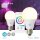 2 Stück RGB LED Wlan Smart Lampe Glühbirne für amazon Alexa E27 Wifi