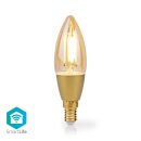 Gold Kerze Smart Wlan WiFi Filament Leuchtmittel LED Glühbirne E27 40W