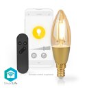 Gold Kerze Smart Wlan WiFi Filament Leuchtmittel LED Glühbirne E27 40W