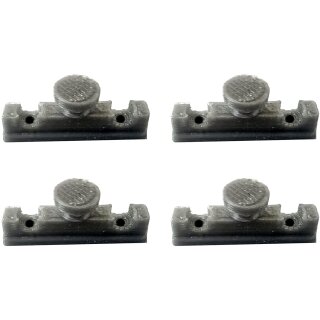 4x Ersatzteil passend für IKEA Kvartal Paneelwagen Rollenhalter Laufleiste