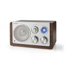 Retro Design Analog UKW FM Radio Tisch Holz Design braun