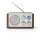 Retro Design Analog UKW FM Radio Tisch Holz Design braun