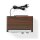 Retro Design Analog UKW FM Radio Tisch Holz Design braun