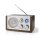 Retro Design Analog UKW FM Radio Tisch Holz Design braun