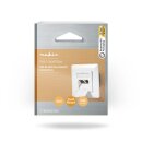 Netzwerk-Wanddose | Unterputz | 2-Port | CAT6a | up tp 10Gb/s Netzwerk Dose Internet