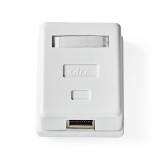 Netzwerk-Wanddose CAT6 CAT 6  RJ45 Wand Dose Aufputz STP Gigabit Internet