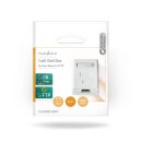 Netzwerk-Wanddose CAT6 CAT 6  RJ45 Wand Dose Aufputz STP Gigabit Internet