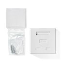 Aufputz Netzwerk-Wanddose Dose CAT6 CAT 6 STP Ethernet Gigabit Internet 2 Port AP
