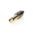 Mono-Audio-Adapter | 6.35 mm Stecker | Cinch Buchse | Vergoldet | Gerade | Metall | Metall | 1 Stück | Box