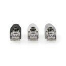 10 Stück RJ45-Stecker | Pass Through | FTP CAT6 | Vergoldet | Netzwerk Stecker für Ethernet