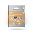 10 Stück FTP CAT6a RJ45-Stecker | Pass Through  | Vergoldet | Ethernet für Kabel Internet