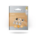 10 Stück FTP CAT7 RJ45-Stecker | Pass Through | Vergoldet | für Internet Ethernet Kabel