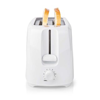 Toaster ohne brötchenaufsatz weiß weiss 700W 6 Bräunungsstufen