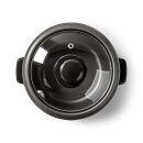 Reiskocher 1 l | 400 W | Antihaft I Edelstahl silber schwarz Herausnehmbare Schüssel