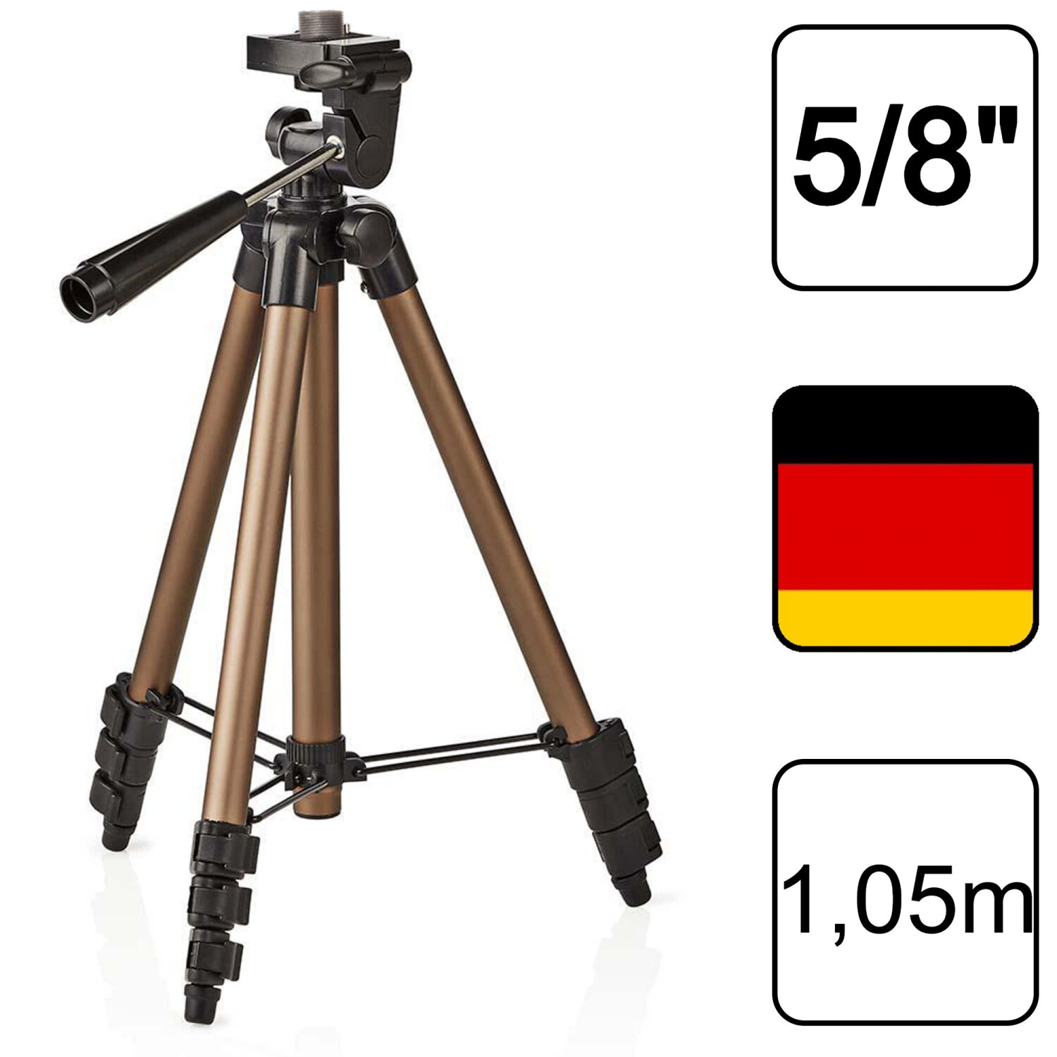 Aluminium Stativ mit 1/4 Aufnahme Aluminium Stativ mit 1/4 Aufnahme