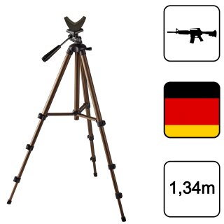 134cm Stativ mit Auflage für Gewehr Objektiv Paintball Zubehör