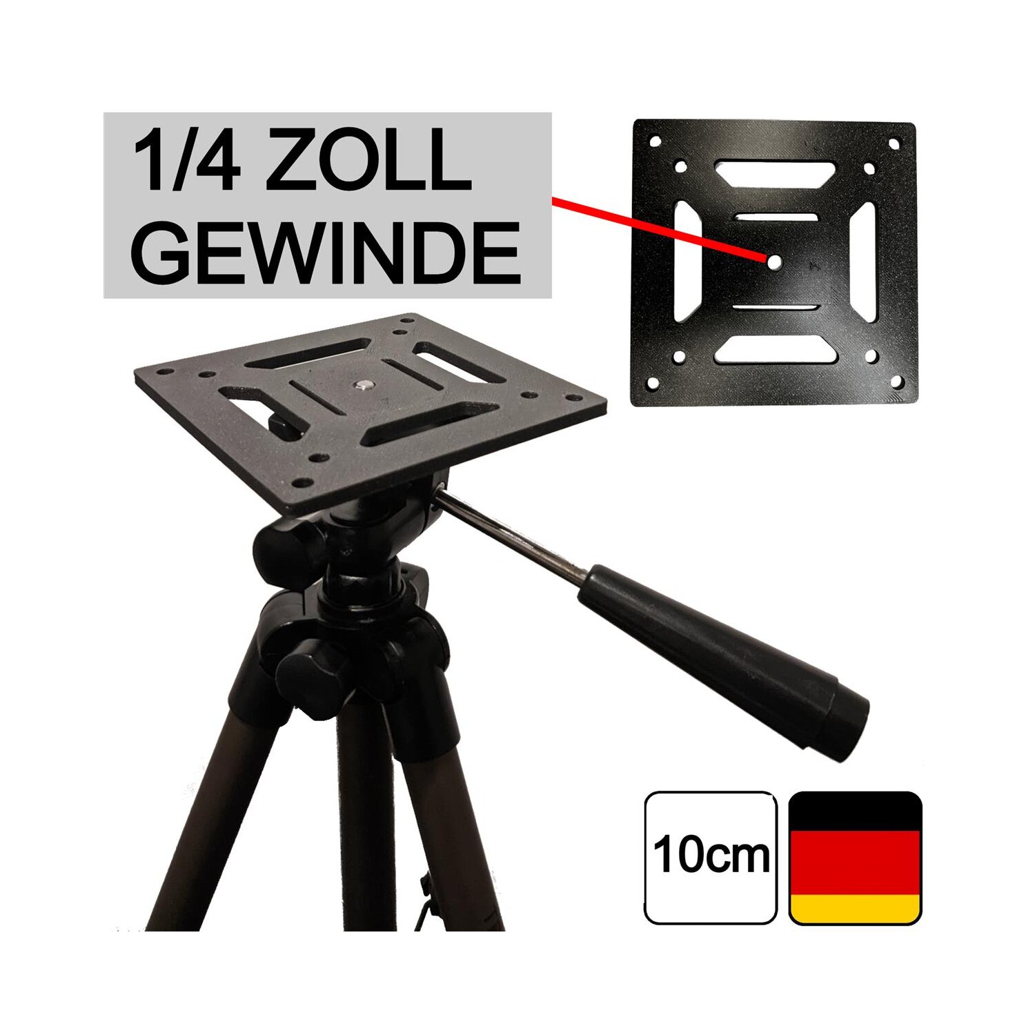Mini Adapter Platte für Stativ 1/4 Zoll, 7,90