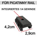 Stativ Adapter für Picatinny Rail Pica Tinny Schiene Tripod
