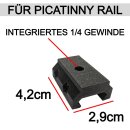 105cm Stativ mit Stativadapter für Picatinny Rail Schiene