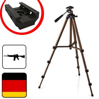 134cm Stativ Tripod + für Pica Tinny Rail Adapter Halterung