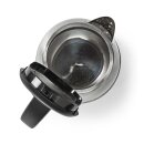 1,7L Wasserkocher silber + Toaster schwarz Set...