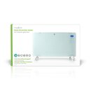 2 STÜCK Konvektor Elektro Heizgerät Standheizung Wand Glaspanel Timer 2000W