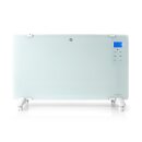 2 STÜCK Konvektor Elektro Heizgerät Standheizung Wand Glaspanel Timer 2000W