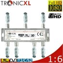 TronicXL 6fach BK Verteiler Premium TV Kabel...