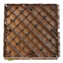 Gartenplatte dunkel braun Holz Optik Bodenplatten Fliese Balkonfliesen Terrasse Wegplatten